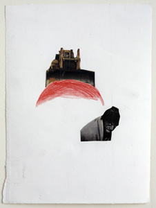 Anna Fasshauer Ohne Titel Collage auf Papier 24 x 17,5 cm 2008
